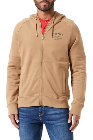 Mustang Stile Bastian Paneled Zip-up Felpa con Cappuccio, , S Uomo