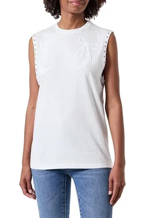 Pinko Tara T-Shirt Jersey Stampato Canottiera da Donna, , XXS
