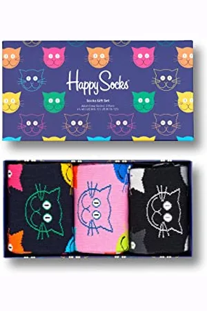 Happy Socks Animal Gift Box, Calzini Unisex adulto, , 36-40 confezione da 3