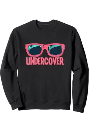 UNDERCOVER Occhiali da sole divertenti e costume discorso sotto copertura Felpa