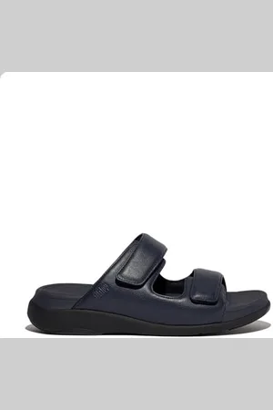 FitFlop F-Mode Go Mens Adjustable Two-Bar Slides, Sandali Uomo, , 44.5 EU