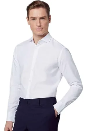 Hackett Hackett Spina di Pesce pescata Camicia, , XXL Uomo