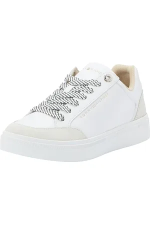 Tommy Hilfiger Seasonal Court Sneaker FW0FW07683, Suola Cupsole Donna, (White), 40 EU