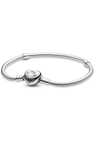 PANDORA Icons Bracciale in con chiusura a forma di cuore, 23