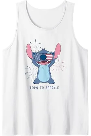 Disney Lilo & Stitch 4th Of July Born To Sparkle Americana Canotta