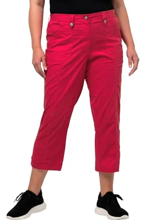 Ulla Popken Große Größen Cargohose mit Krempelbein Pantaloni, , 47W / 32L Donna