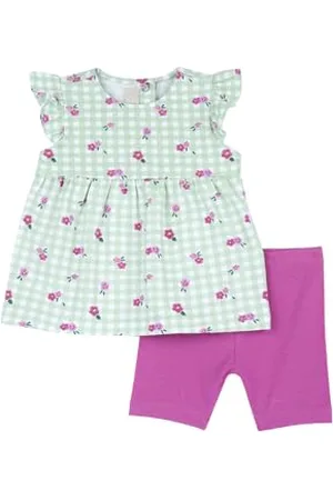 chicco Completo Bambina, T-shirt e Pantaloncini, con Tenere e Simpatiche Fantasie, Designed in Italy, Abbigliamento Neonata 0-24 Mesi, Idee Regalo Nascita