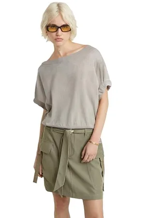 G-Star Donna Blousy Boat Neck Jumper Loose, (brick D24596-D597-150), S