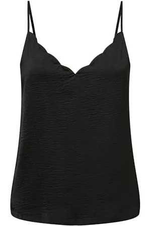 ONLY Onldebbie Singlet Noos Wvn Vestaglia, (Black Black), 48 (Taglia Produttore: 42.0) Donna