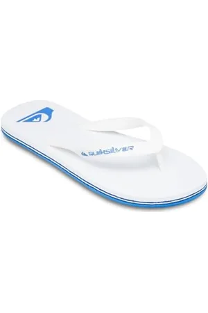 Quiksilver Molokai Core, Sandali Uomo, Bianco/Blu, 45 EU