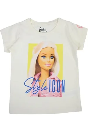 Disney T-Shirt Bambina a Maniche Corte Barbie, , 8 Anni Unisex Kids
