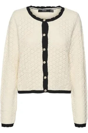 VERO MODA Vmjackie LS O-Neck Cardigan Boo Maglione, , M Donna