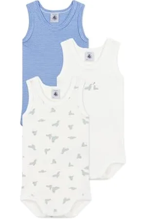 Petit Bateau A0czj Body Senza Maniche, , 24 Mesi (Pacco da 3) Bimbo