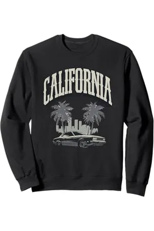 NineBlack Estetica retrò vintage della California Felpa