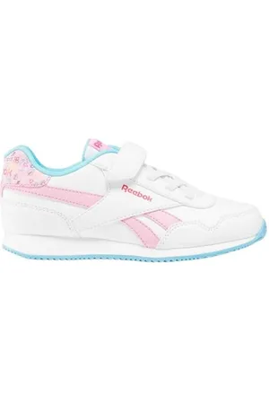 Reebok Royal CL Jog 3.0 1V, Sneaker Bambina, White/ASTROROSE/DIGITALBLUE, 32.5 EU