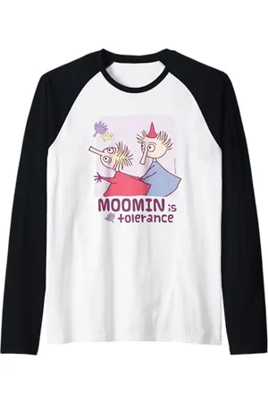 Moomin Thingamy e Bob sono tolleranza Maglia con Maniche Raglan