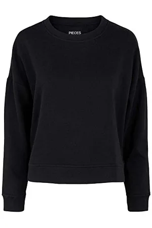 Pieces® PCCHILLI LS Sweat Noos BC Maglia di Tuta, Black, M Donna