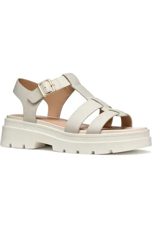 Geox D ADACTER S B, Sandalo Piatto Donna, , 35 EU