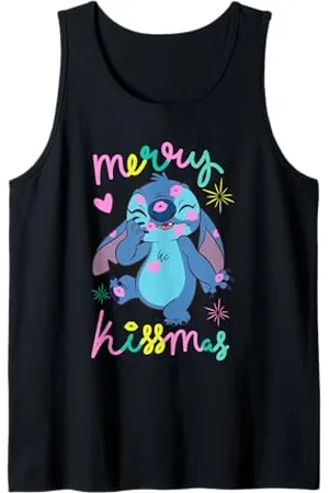 Disney Lilo & Stitch Christmas Merry Kissmas Stitch Logo Canotta