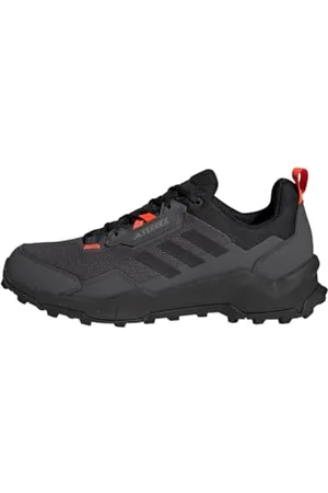 adidas Terrex AX4 Hiking Shoes, Scarpe da Trekking Uomo, Grey Six/Solar Red/Carbon, 40 EU