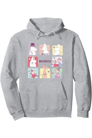 Moomin Blocchi di caratteri quadrati Felpa con Cappuccio