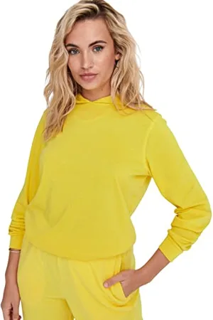ONLY Onldiana L/S Hood Swt Felpa con Cappuccio, , L Donna