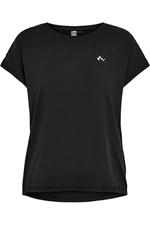 ONLY Onpaubree SS Loose Training Tee-Opus Camicia Sportiva, (Black Black), X-Large Donna