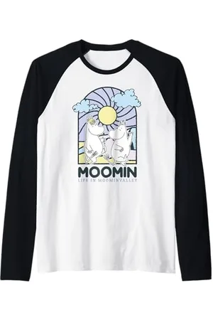 Moomin Vetro Colorato Stile Vita In valley Light Maglia con Maniche Raglan