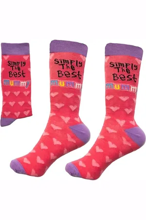 SHATCHI Novelty, Simply The Best Mummy-Calzini da Donna, per Compleanno, Natale, Festa della Mamma, Regalo, , Taglia Unica