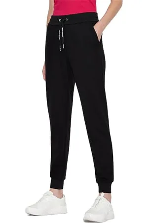 Armani Exchange Pantaloni da Jogging con Logo Circolare Tuta, , S Donna