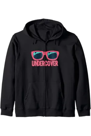 UNDERCOVER Occhiali da sole divertenti e costume discorso sotto copertura Felpa con Cappuccio
