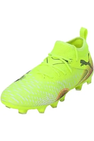 PUMA Future 8 Match FG/AG JR, Scarpe da Calcio, Yellow Alert Black-Sun Struck, 32.5 EU