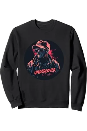 UNDERCOVER Ragazzo fresco con occhiali da sole e emblema sotto copertura Felpa