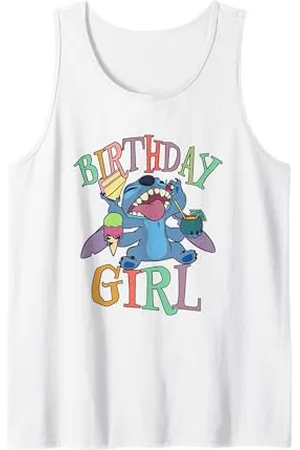 Disney Lilo & Stitch Birthday Girl Retro Snacking Stitch Canotta