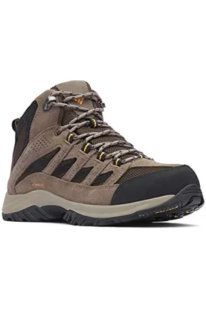 Columbia Crestwood Mid WP, Scarponi da trekking alta Uomo, Cordovan/Squash 2023 , 45 EU