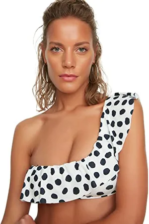 Trendyol Top Bikini Monospalla del volano, , 40 Donna