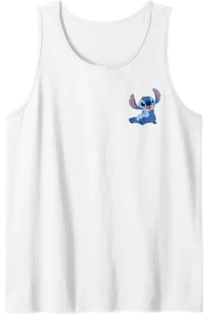 Disney Lilo & Stitch Happy Stitch Pocket Logo Canotta