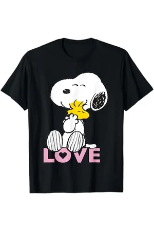 Peanuts Snoopy Woodstock Love Maglietta