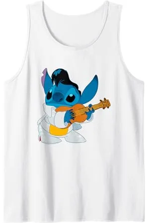 Disney Lilo & Stitch Iconic Elvis Stitch Ready To Play Logo Canotta