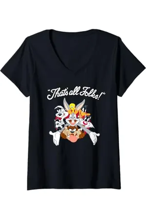 LOONEY TUNES Donna Tutte le stelle Questo è tutto gente Maglietta con Collo a V