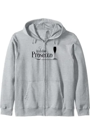 Fun Shirts Legge - In Dubio, Prosecco Felpa con Cappuccio
