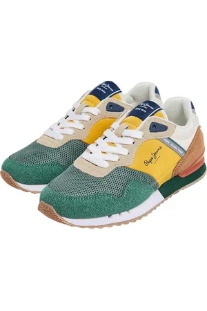 Pepe Jeans London Urban B, Scarpa da ginnastica Bambini e ragazzi, Verde (verde kaki), 40 EU