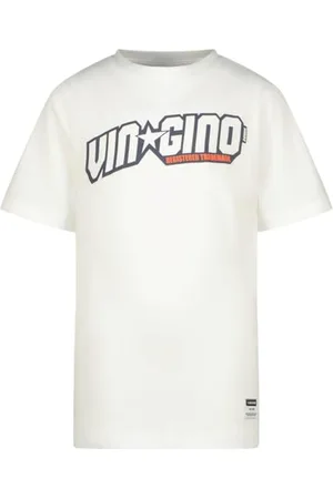 Vingino Basic-Logo T-Shirt, Bianco (Real White), 12 Anni Bambini e Ragazzi