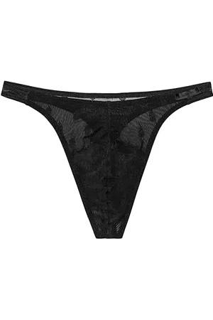 Hom String Dark Thong Panties, , XXL Uomo