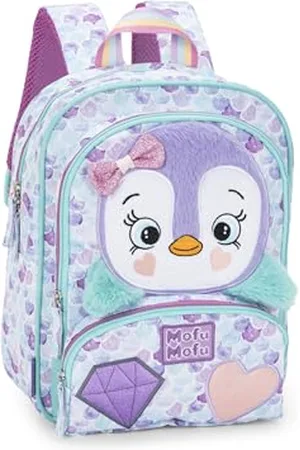 FRANCO COSIMO PANINI MOFU MOFU - Zainetto Bambina Ufficiale Mofu Mofu, Ideale per Asilo e Tempo Libero, con Spallacci Imbottiti, Retro e Fondo Termoformati, con Pratiche Chiusure a Zip, 23x30Hx10 cm
