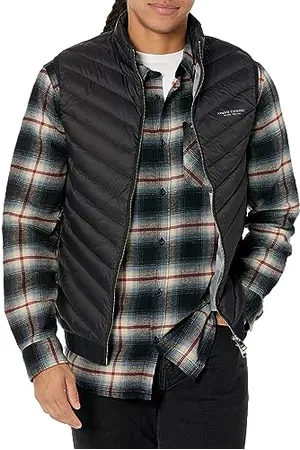Armani Exchange 100% Down, Front Logo, Elastic Waistband With Logo, Uomo, (Black/Melange Grey), XL