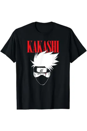 Naruto Shippuden Logo Kakashi alto Maglietta