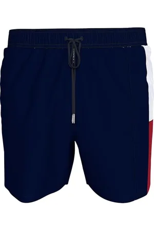 Tommy Hilfiger Uomo Pantaloncino da Bagno Medium Drawstring con Coulisse, Blu (Desert Sky), XL