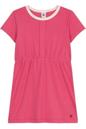 Petit Bateau A0d6k Abito A Maniche Corte, , 10 Anni Bambina