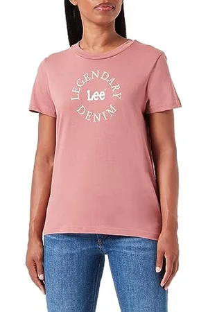 Lee Small Legendary Tee T-Shirt, Colore: Rosa, M Donna